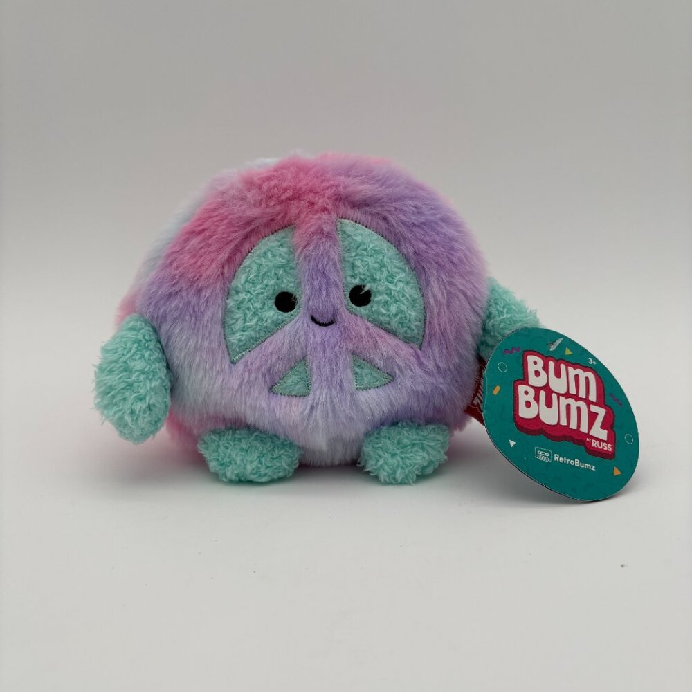NWT Retro 4" Collectible Bum Bumz Megs Plush Soft Bean Kids Toy.